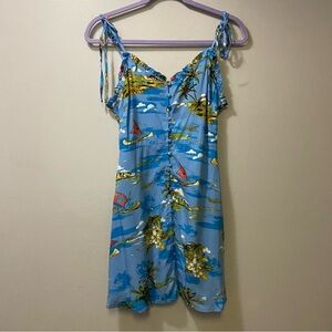 Forever 21 Blue Tropical dress